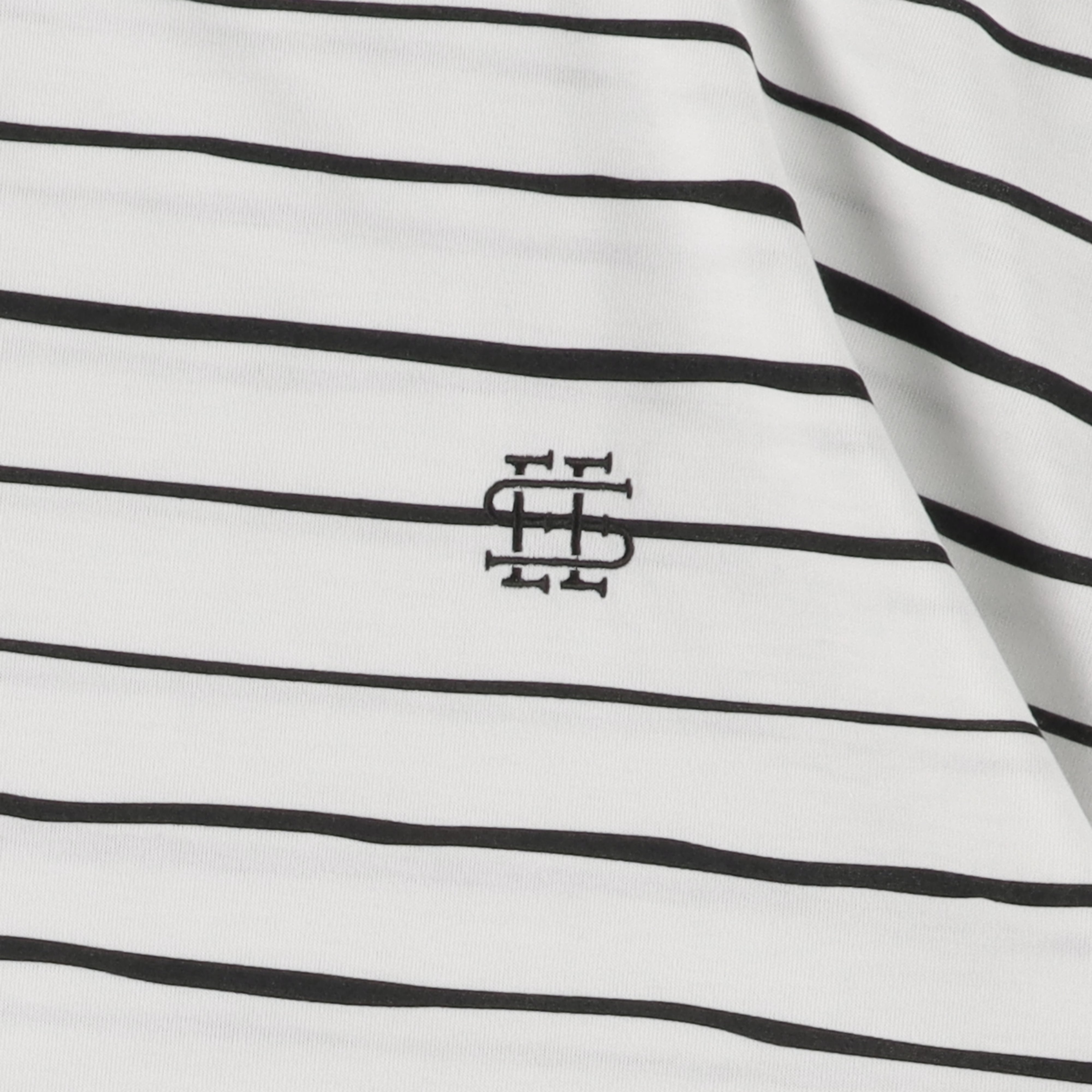 SEE SEE SUPER BIG BOADER S/S TEE 白黒L 2-3】SEE SEE Super Big Border SS Round Tee【White】 – STUDY