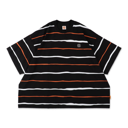 【3-1】SEE SEE Super Big Border SS Flat Tee【Black】