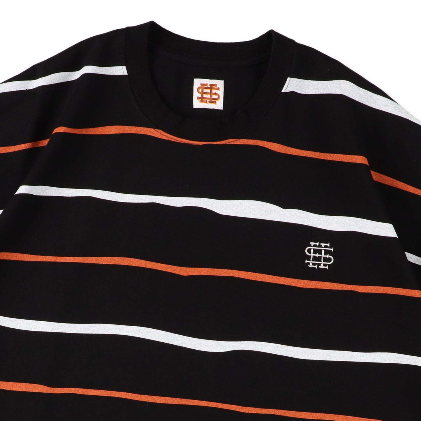 【3-1】SEE SEE Super Big Border SS Flat Tee【Black】