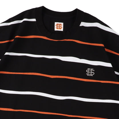 【3-1】SEE SEE Super Big Border SS Flat Tee【Black】