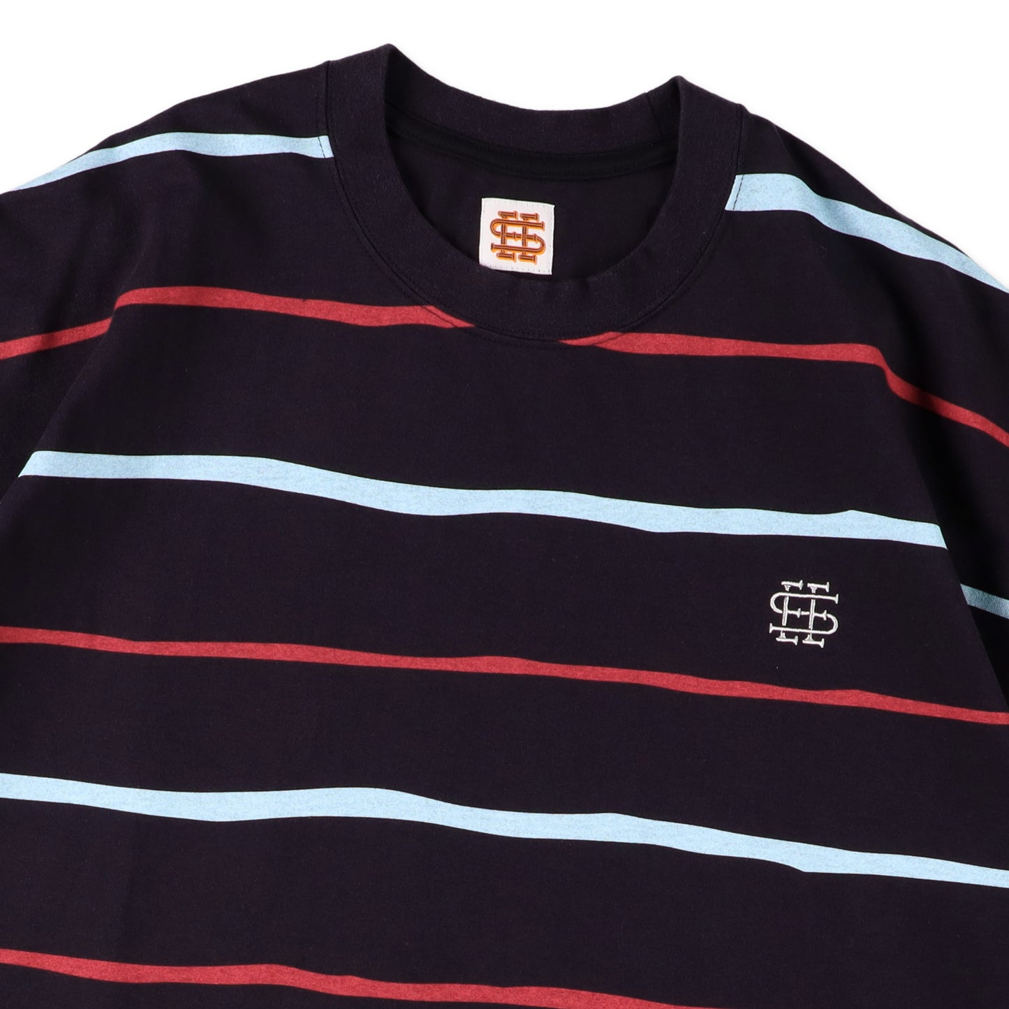 【3-2】SEE SEE Super Big Border SS Flat Tee【Navy】