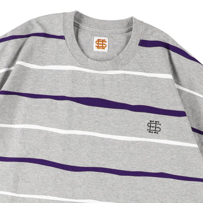 【3-3】SEE SEE Super Big Border SS Flat Tee【Grey】