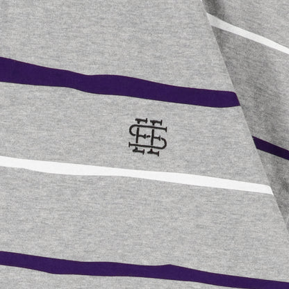 【3-3】SEE SEE Super Big Border SS Flat Tee【Grey】