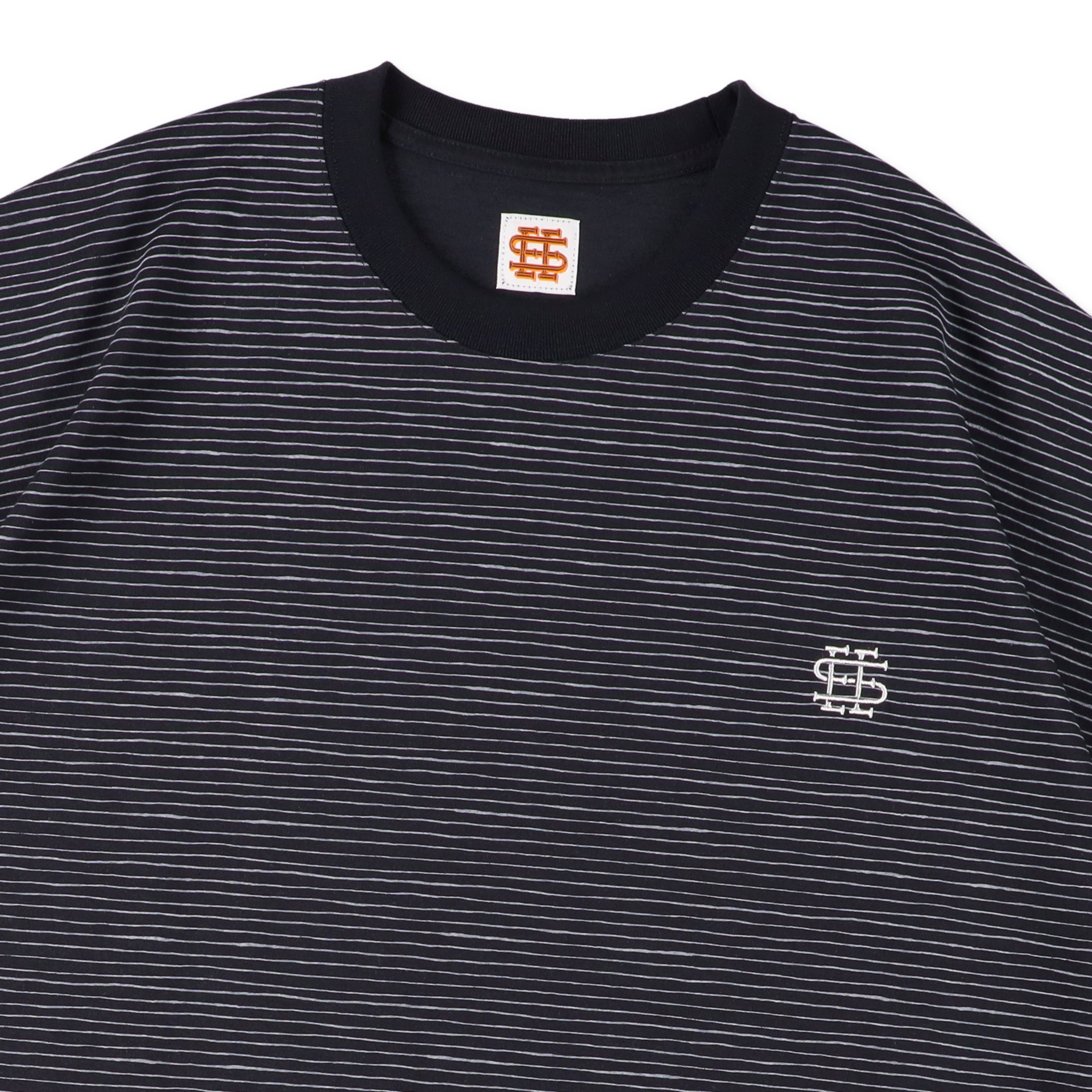 4-2】SEE SEE Super Big Border SS W/Drawstrings Tee【Navy】 – STUDY