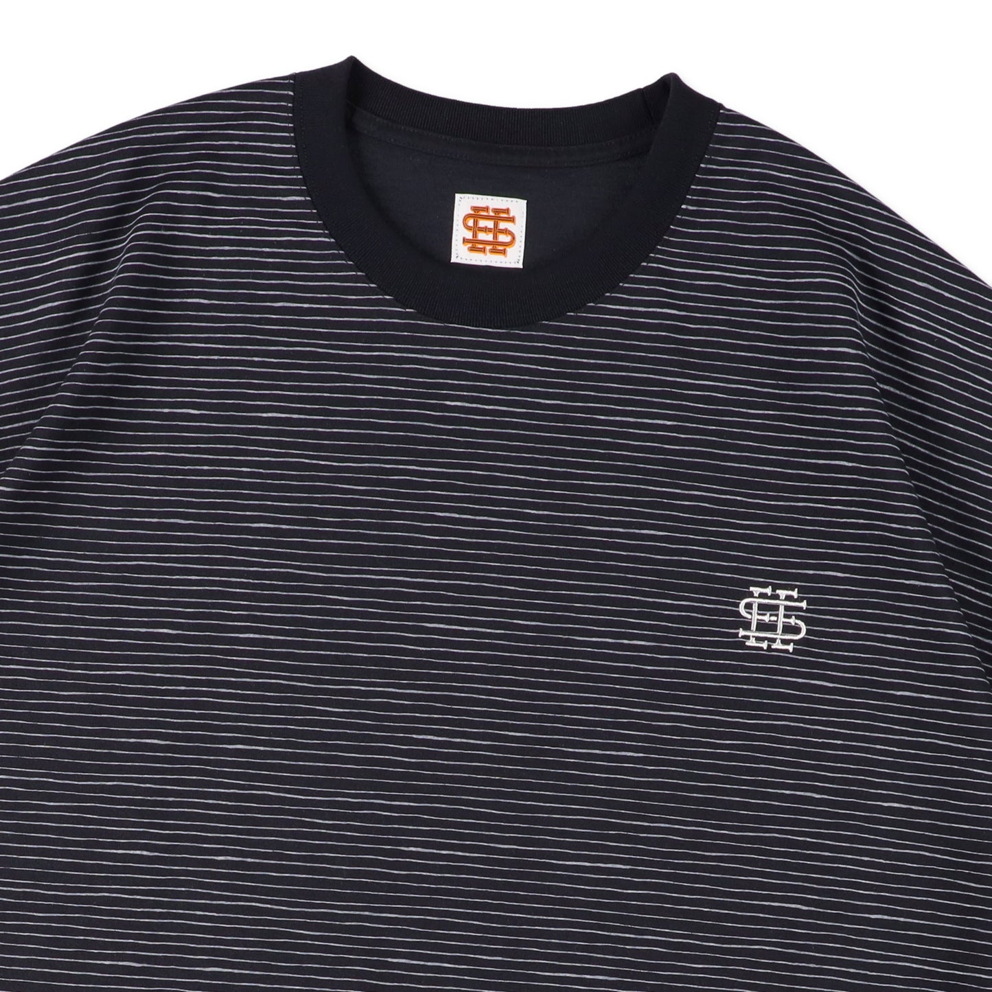 【4-2】SEE SEE Super Big Border SS W/Drawstrings Tee【Navy】