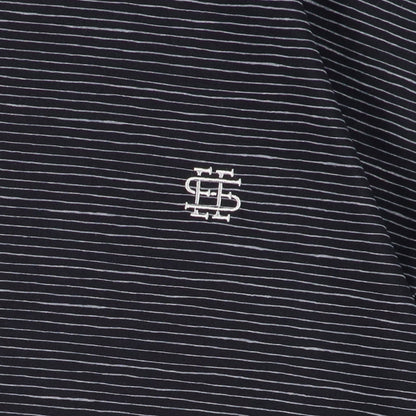 【4-2】SEE SEE Super Big Border SS W/Drawstrings Tee【Navy】