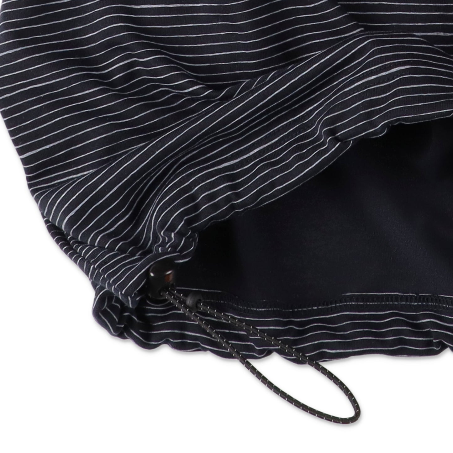 【4-2】SEE SEE Super Big Border SS W/Drawstrings Tee【Navy】