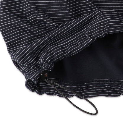 【4-2】SEE SEE Super Big Border SS W/Drawstrings Tee【Navy】