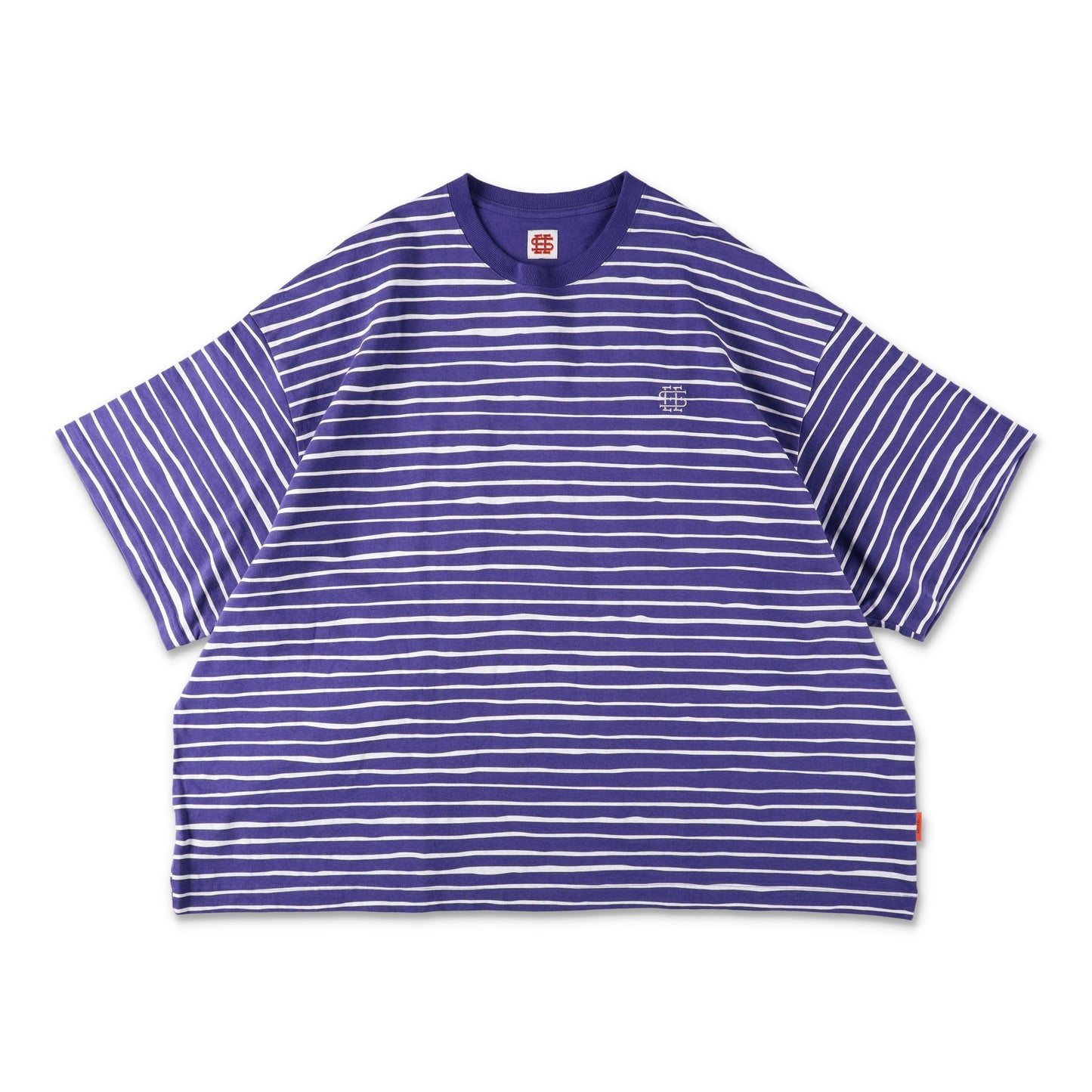 【5-1】SEE SEE Super Big Border SS Flat Tee【Purple】