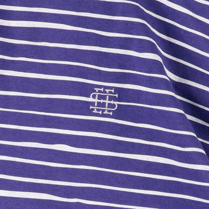 【5-1】SEE SEE Super Big Border SS Flat Tee【Purple】
