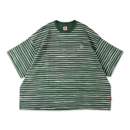 【5-2】SEE SEE Super Big Border SS Flat Tee【Green】