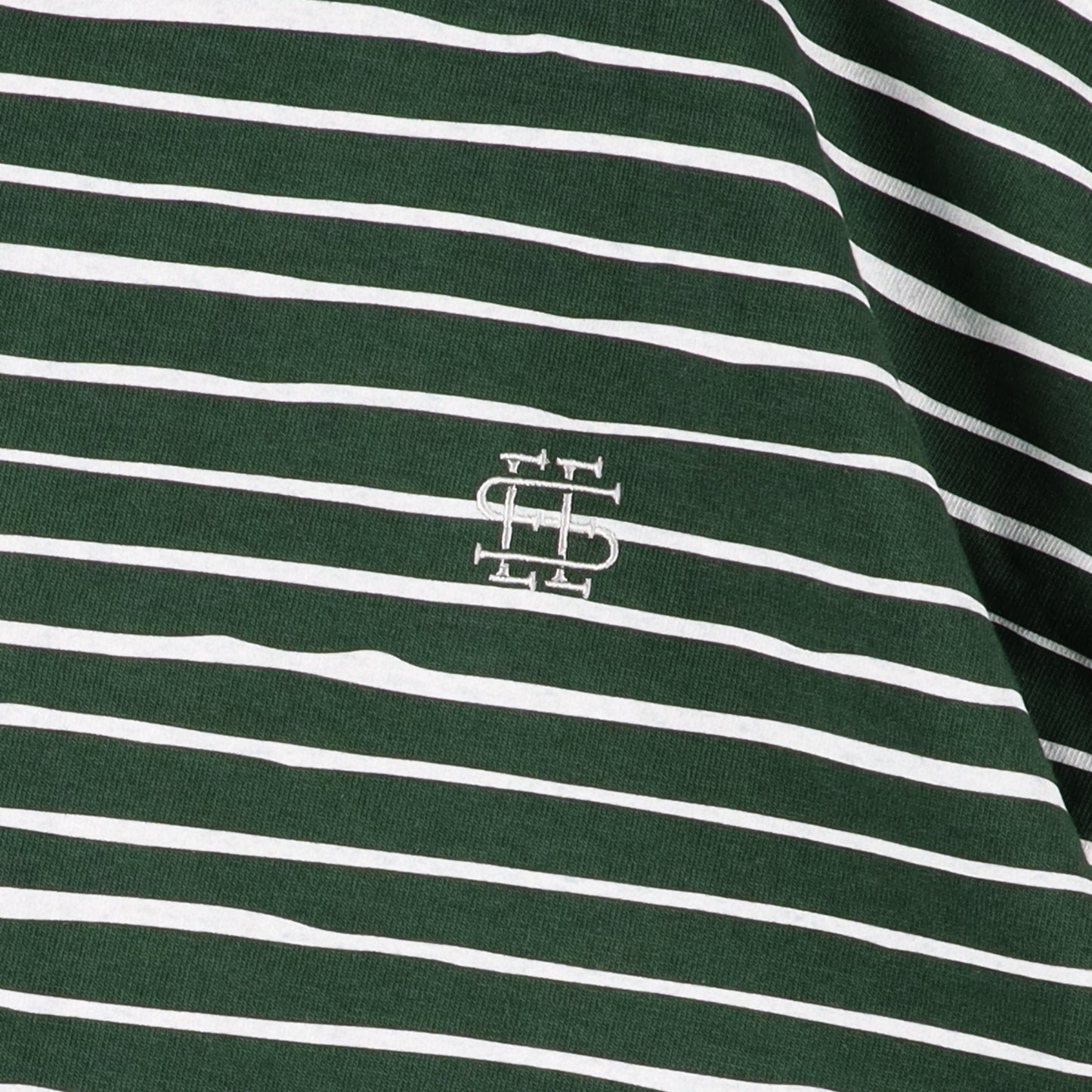 【5-2】SEE SEE Super Big Border SS Flat Tee【Green】