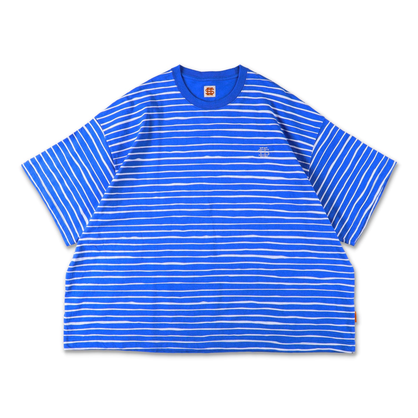 【5-3】SEE SEE Super Big Border SS Flat Tee【Blue】