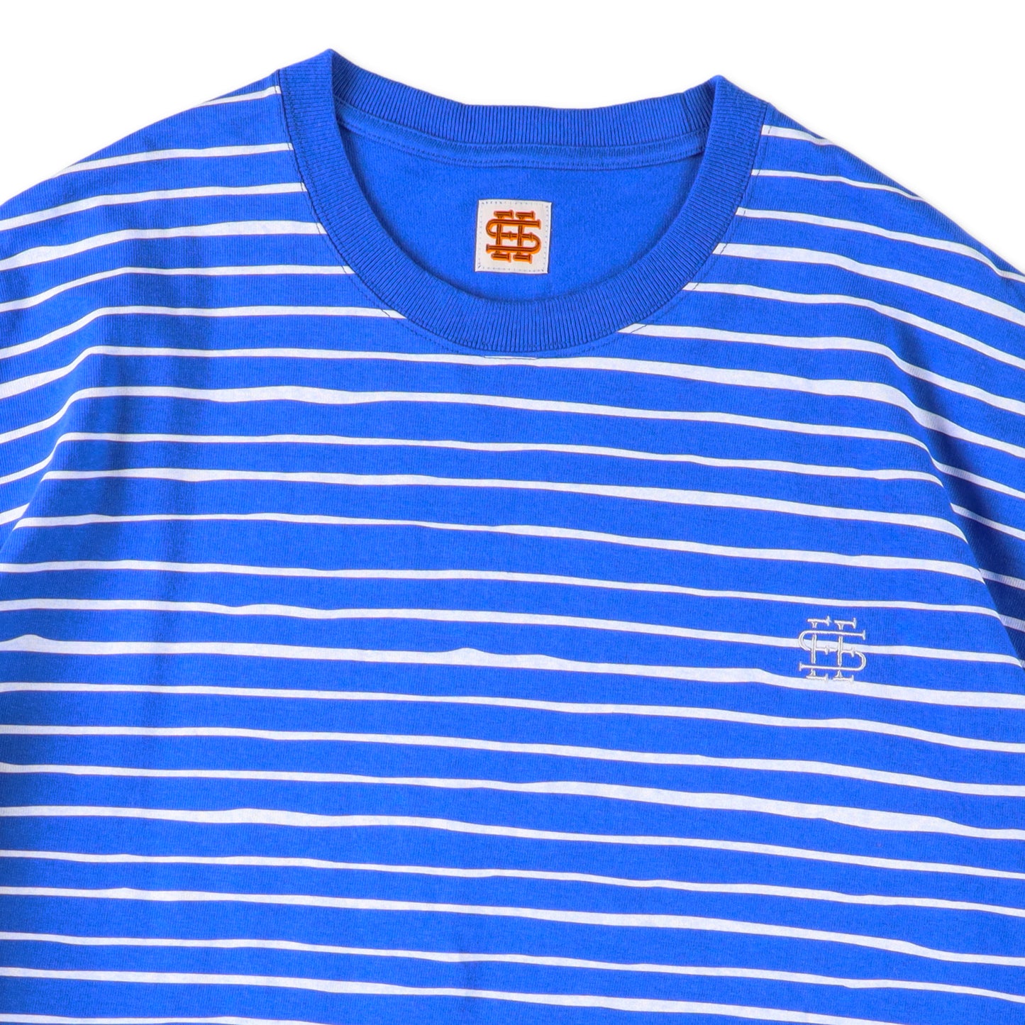 【5-3】SEE SEE Super Big Border SS Flat Tee【Blue】