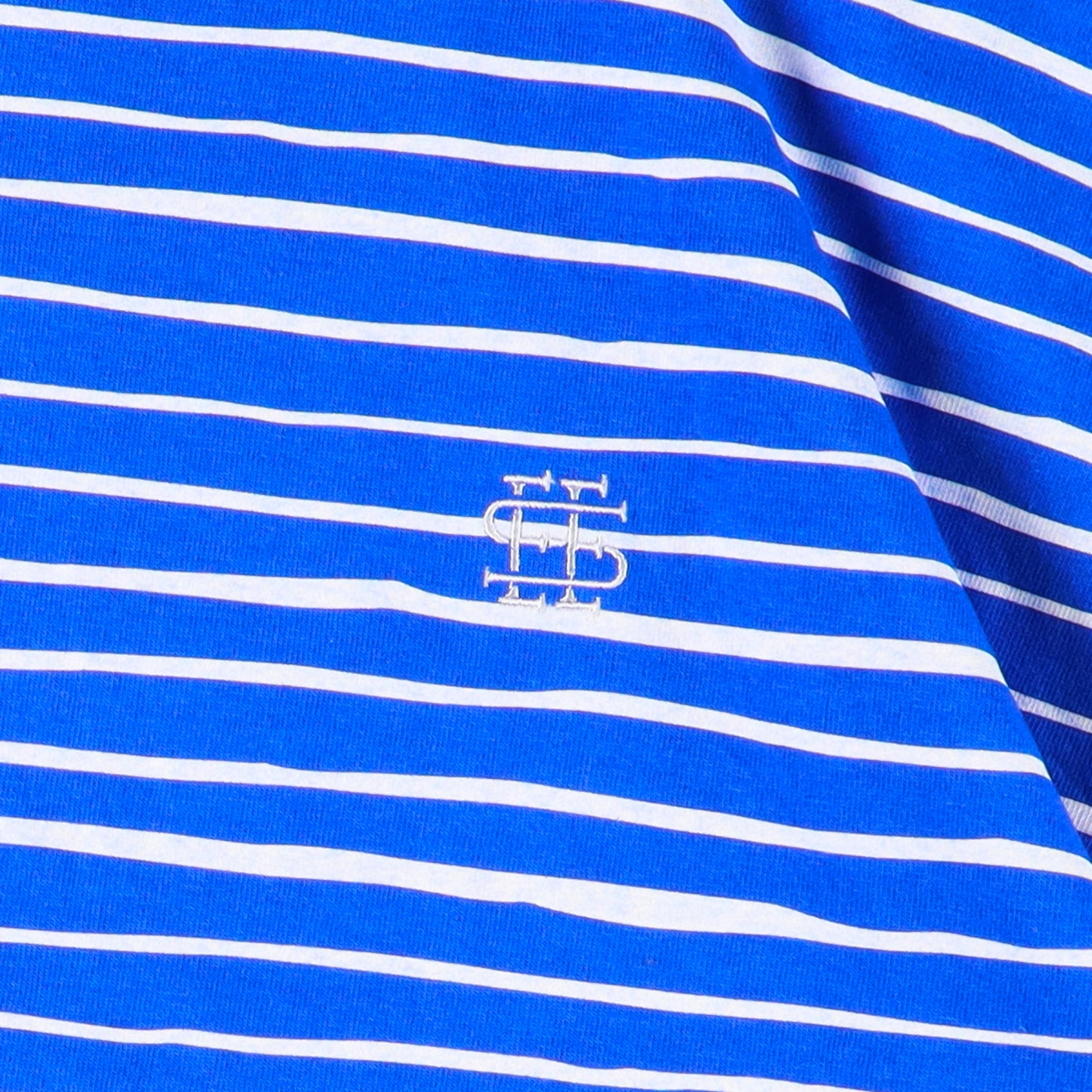 【5-3】SEE SEE Super Big Border SS Flat Tee【Blue】