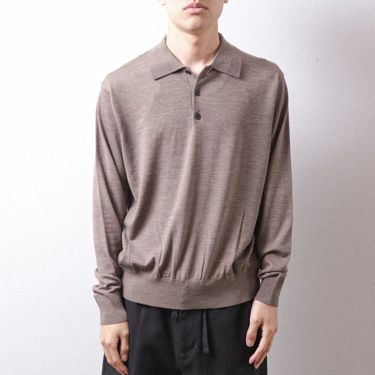 MEIAS Wool Polo PO Brown【VIPO-6A02】(N)
