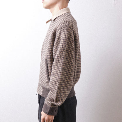 MEIAS Wool JQ Harrington Knit JK Brown【MECD-6A17】(N)