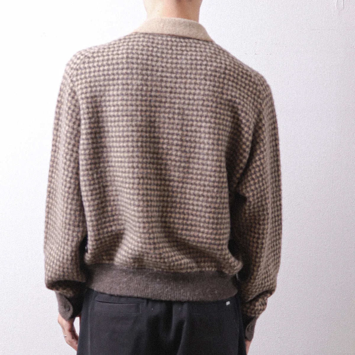 MEIAS Wool JQ Harrington Knit JK Brown【MECD-6A17】(N)