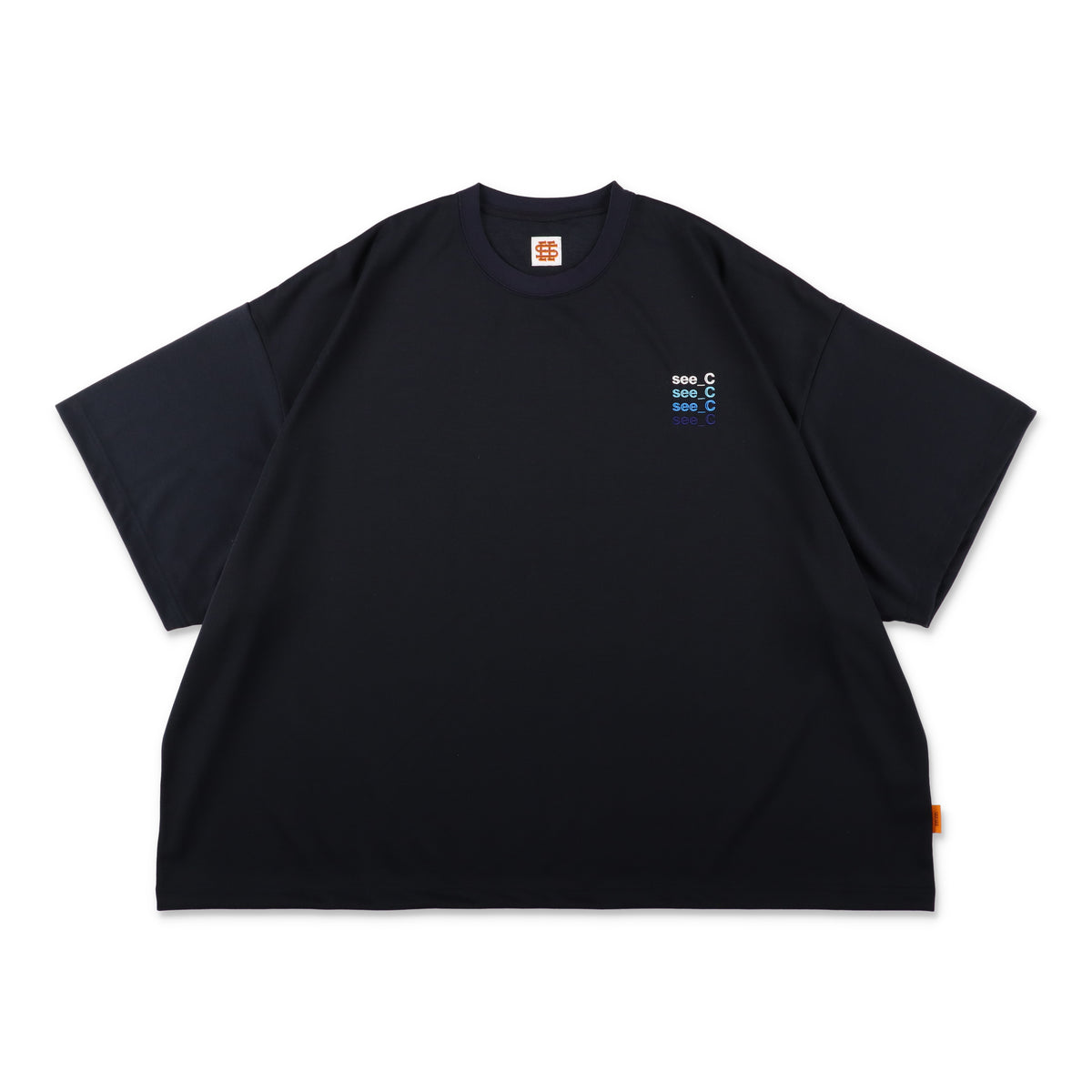 SEE SEE x eye_C SUPER BIG SS TEE【NAVY】 – STUDY SHOWROOM STORE