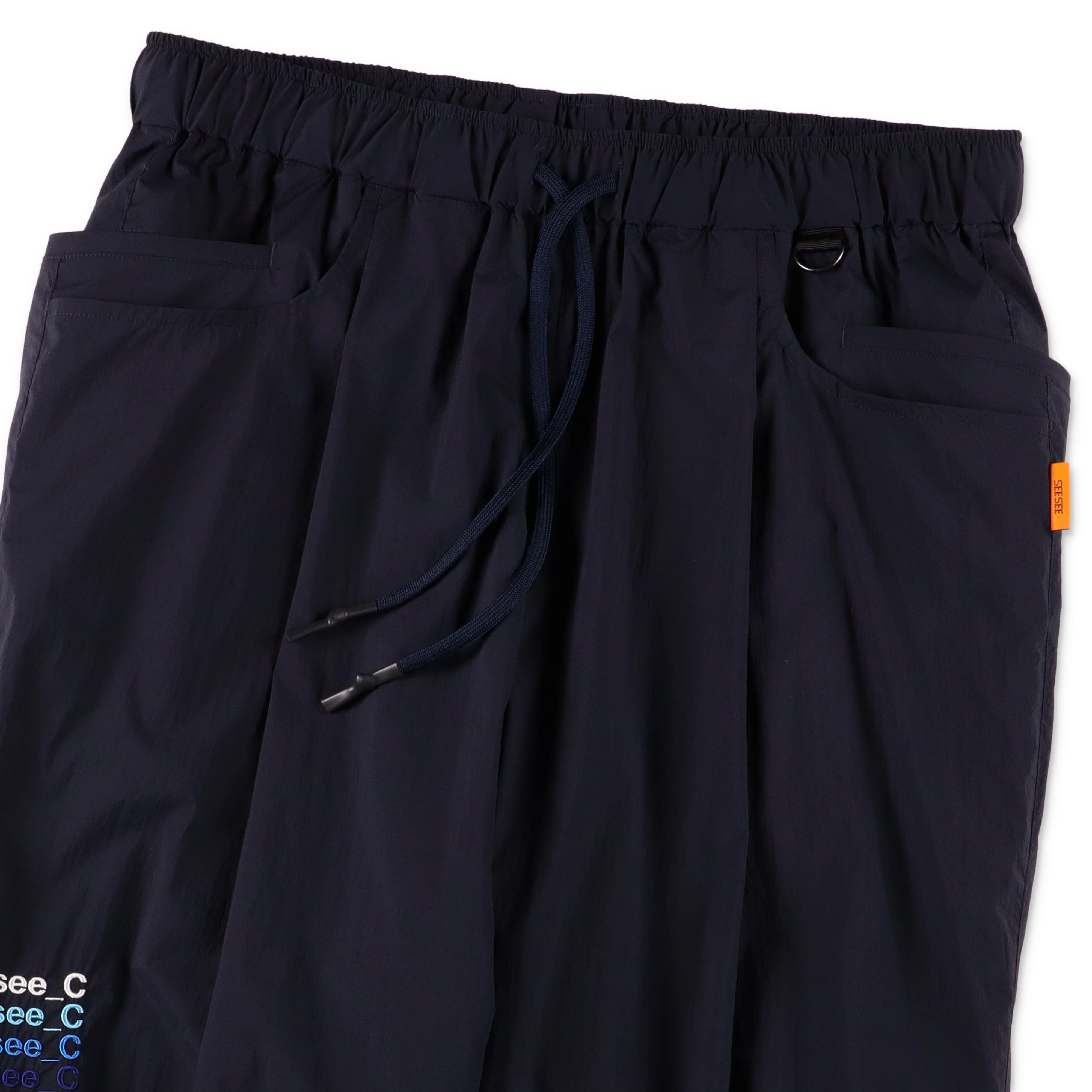 SEE SEE x eye_C WIDE TAPAERED EASY PANTS【NAVY】 – STUDY SHOWROOM