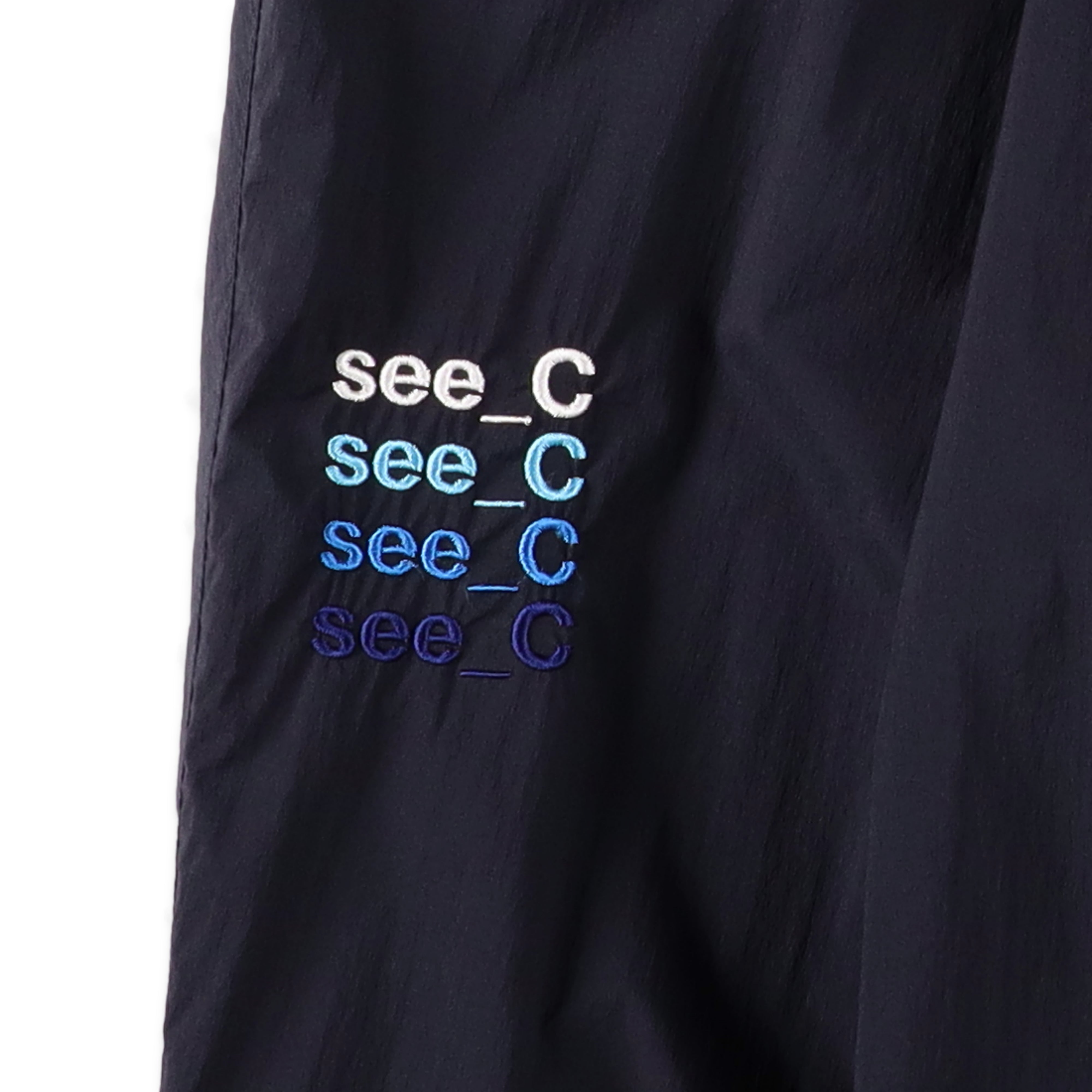 SEE SEE x eye_C WIDE TAPAERED EASY PANTS【NAVY】 – STUDY SHOWROOM