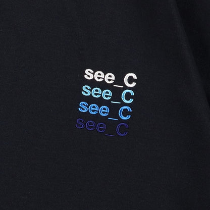 SEE SEE x eye_C SUPER BIG SS TEE【NAVY】