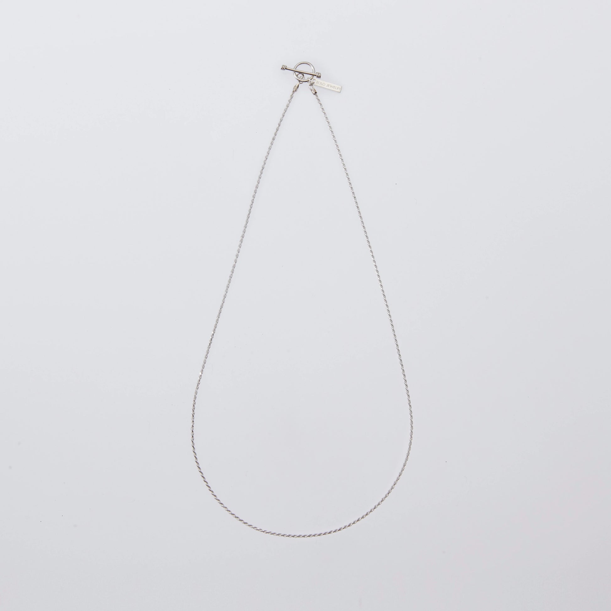 Tiny French Rope Link Necklace　全体写真