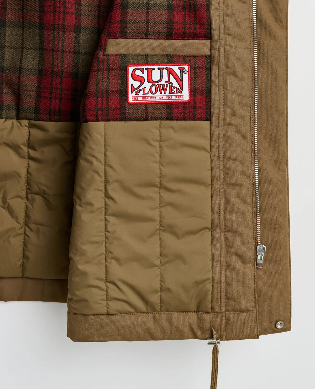 SUNFLOWER Winter Field Jacket Khaki【4220】内側詳細