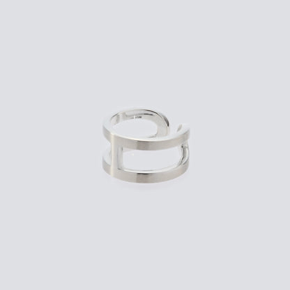 H Ring with Hair Line 全体写真