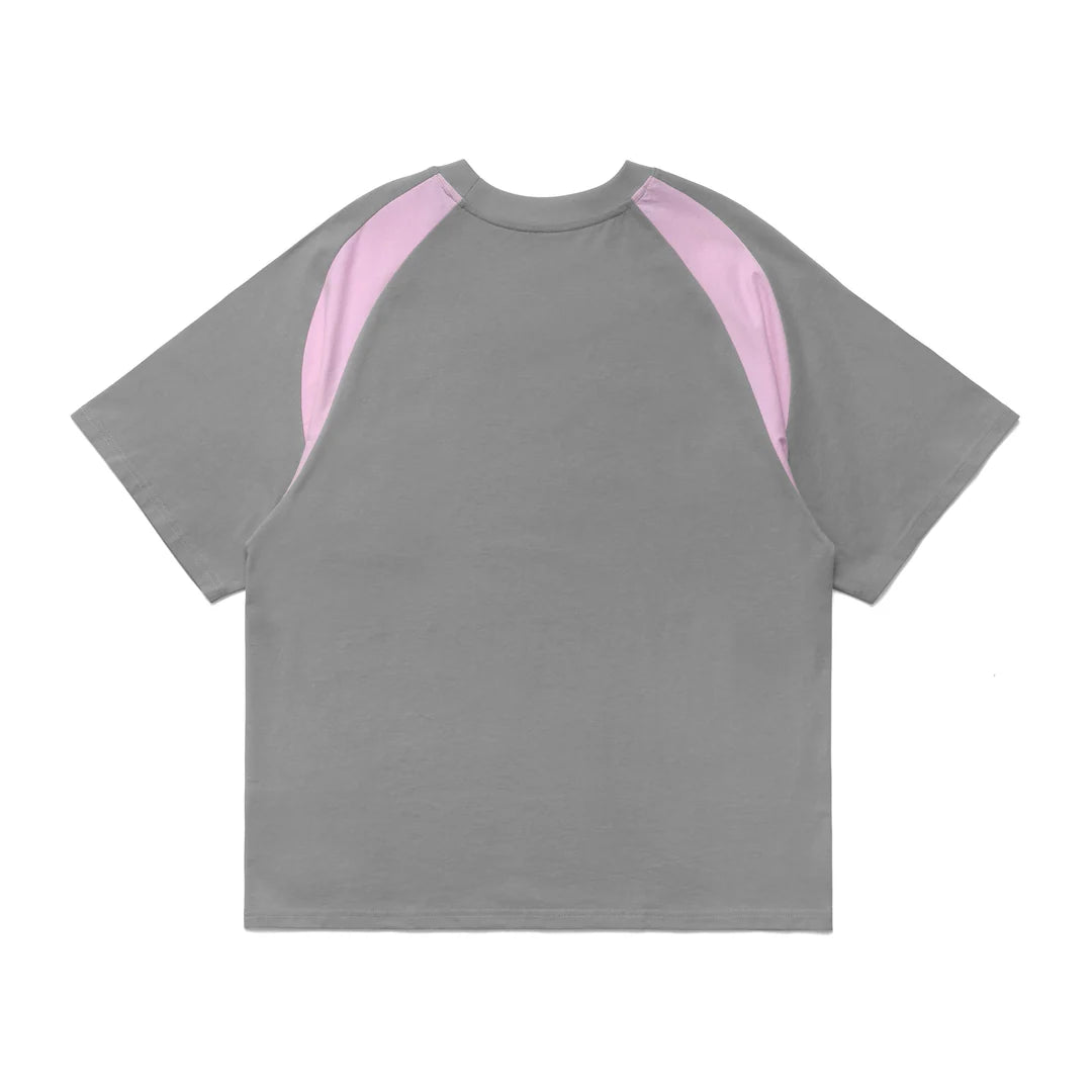 METALWOOD STUDIO MOUNTAINEER RAGLAN T-SHIRT Grey/Pink 背面