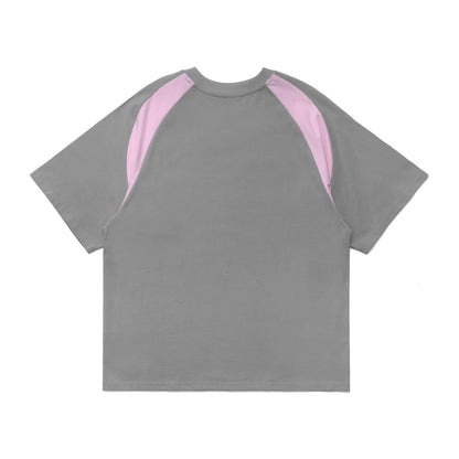 METALWOOD STUDIO MOUNTAINEER RAGLAN T-SHIRT Grey/Pink 背面