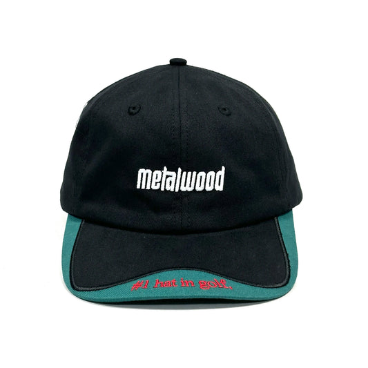 METALWOOD STUDIO NUMBER ONE DAD HAT black フロントデザイン キャップ 全体ビュー