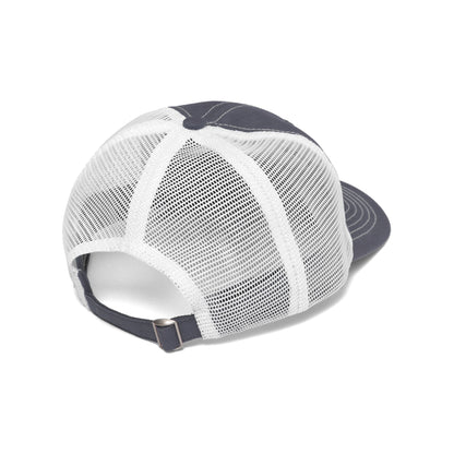 METALWOOD STUDIO CUTIE 6-PANEL TRUCKER HAT navy バックデザイン 背面シルエット