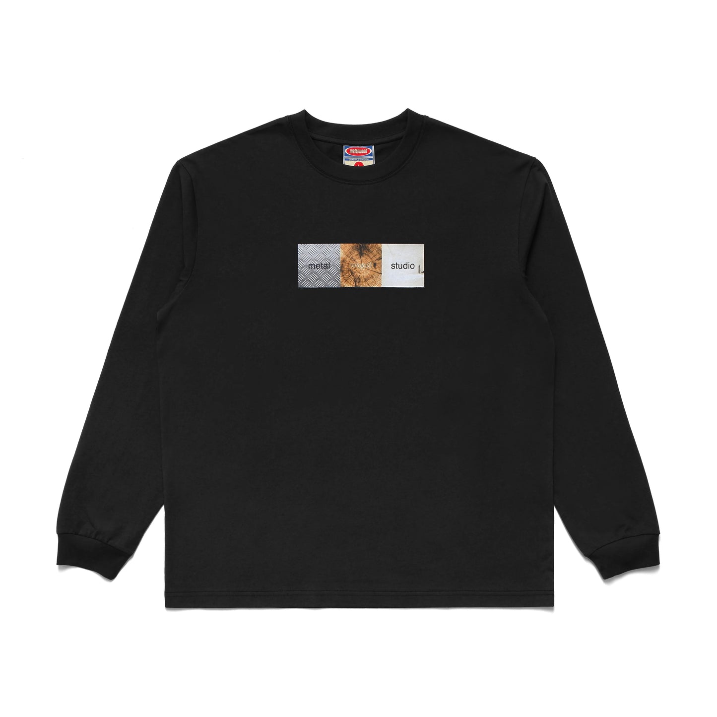 METALWOOD STUDIO OBVIOUSLY LONGSLEEVE T-SHIRT black 長袖トップス 全体ビュー