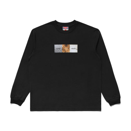 METALWOOD STUDIO OBVIOUSLY LONGSLEEVE T-SHIRT black 長袖トップス 全体ビュー