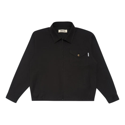 METALWOOD STUDIO COTTON BLOUSON black フロントデザイン 長袖ジャケット 全体ビュー