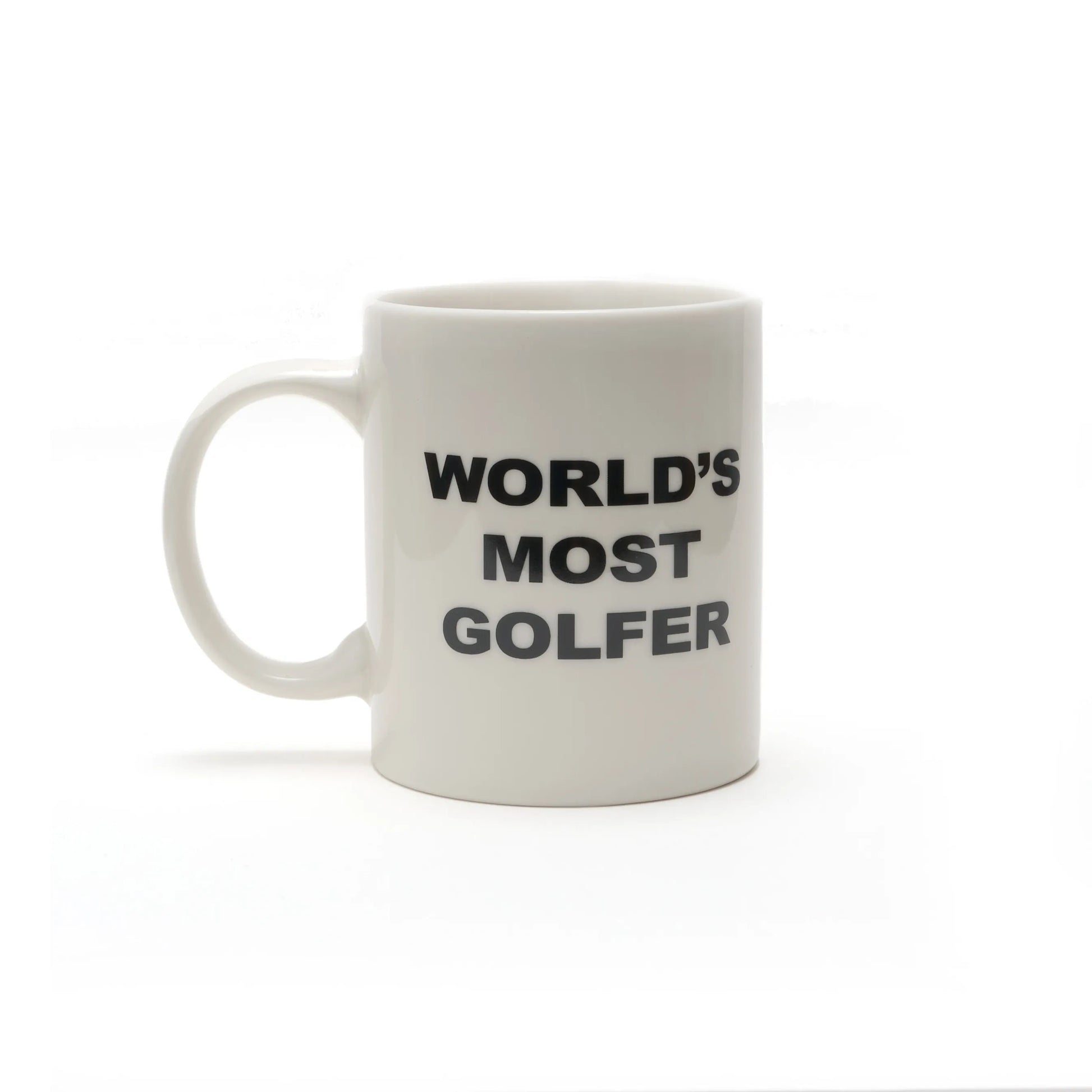 METALWOOD STUDIO WORLD'S MOST GOLFER MUG white フロントデザイン マグカップ 全体ビュー
