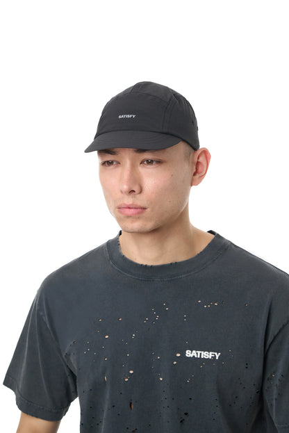 SATISFY PeaceShell™ Cordura® Trail Cap Black 着用イメージ 正面