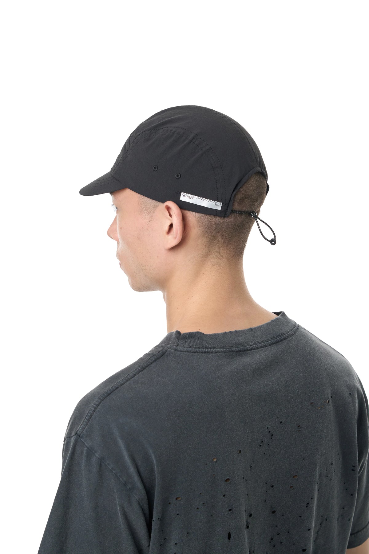 SATISFY PeaceShell™ Cordura® Trail Cap Black 着用イメージ 背面