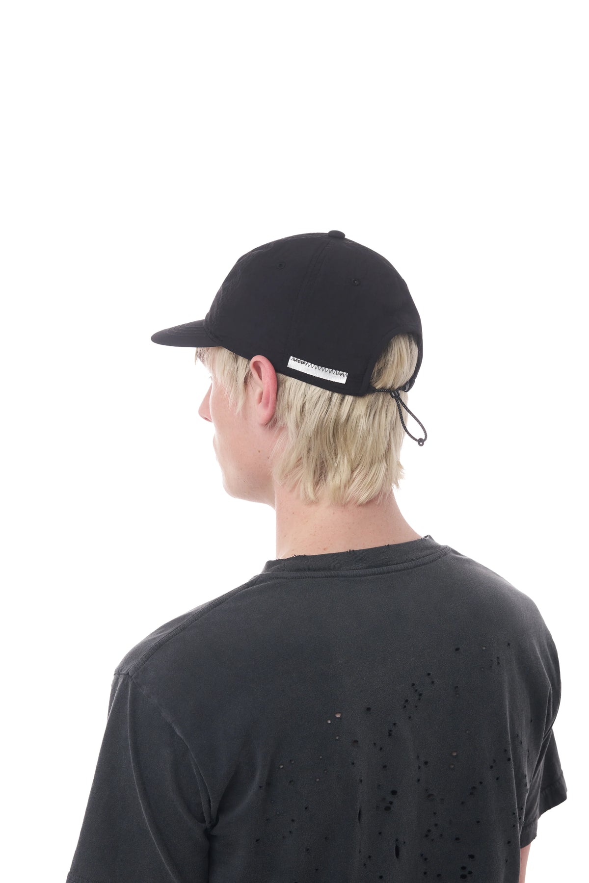 SATISFY FliteSilk™ 5 Panel Pinch Cap Black BLACKEAGLE 着用イメージ 背面