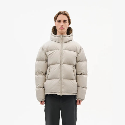Hiking Patrol PATROL ELEMENT DOWN JACKET SAND 着用イメージ 正面