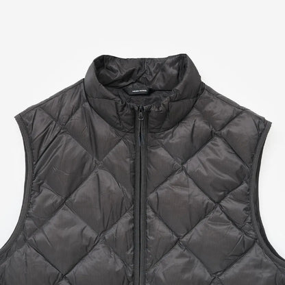 Hiking Patrol BASE LT DOWN VEST CHARCOAL BLACK 首元