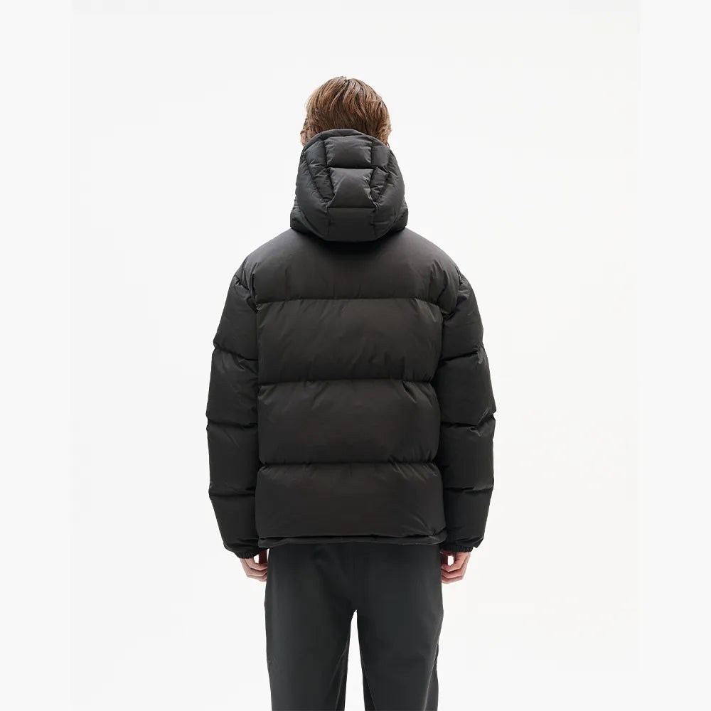 Hiking Patrol ELEMENT DOWN JACKET CHARCOAL BLACK 着用イメージ 背面