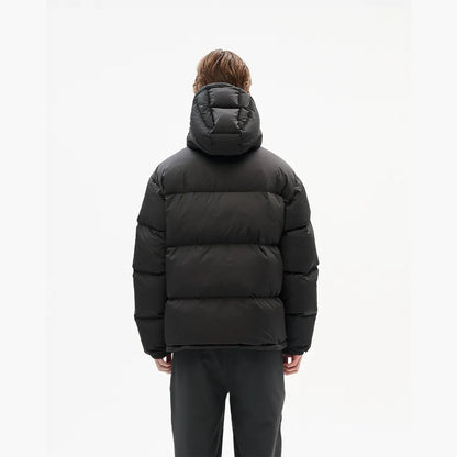 Hiking Patrol ELEMENT DOWN JACKET CHARCOAL BLACK 着用イメージ 背面