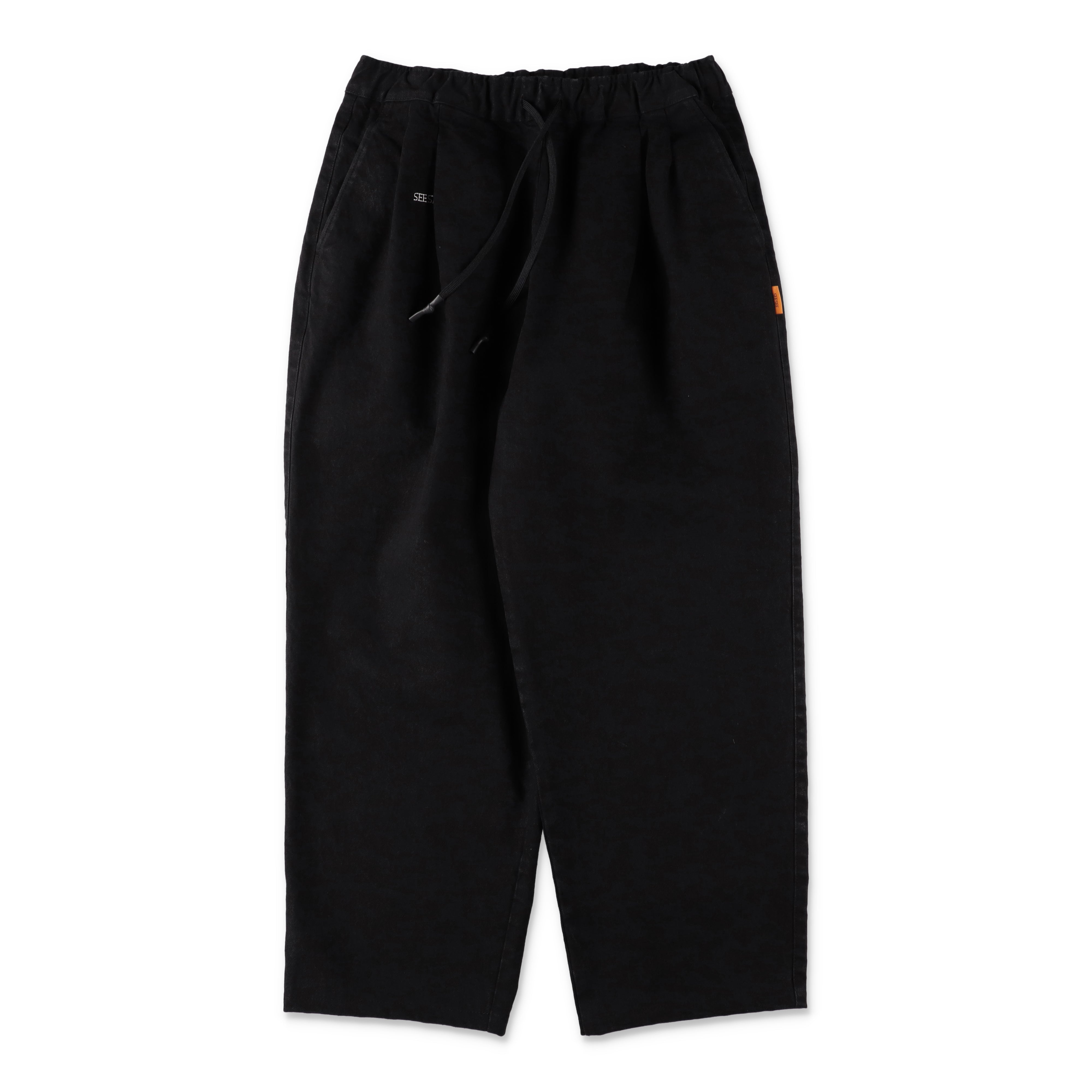 SEE SEE x S.F.C TWO TUCK WIDE PANTS (WOOL TORO) 【BLACK】　XL SEE SEE x S.F.C TWO TUCK WIDE PANTS (WOOL TORO)