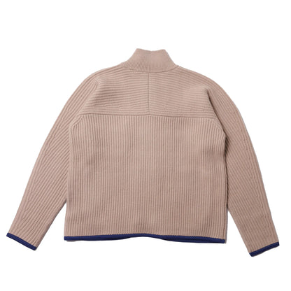 MEIAS Mountain Knit Zip Blouson Beige【FRCD-6A16】商品写真 背面