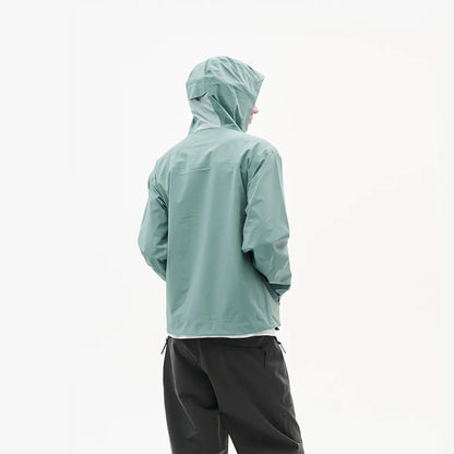 Hiking Patrol ARC LT WEIGHT SHELL JACKET TURQUOISE　着用イメージ　背面