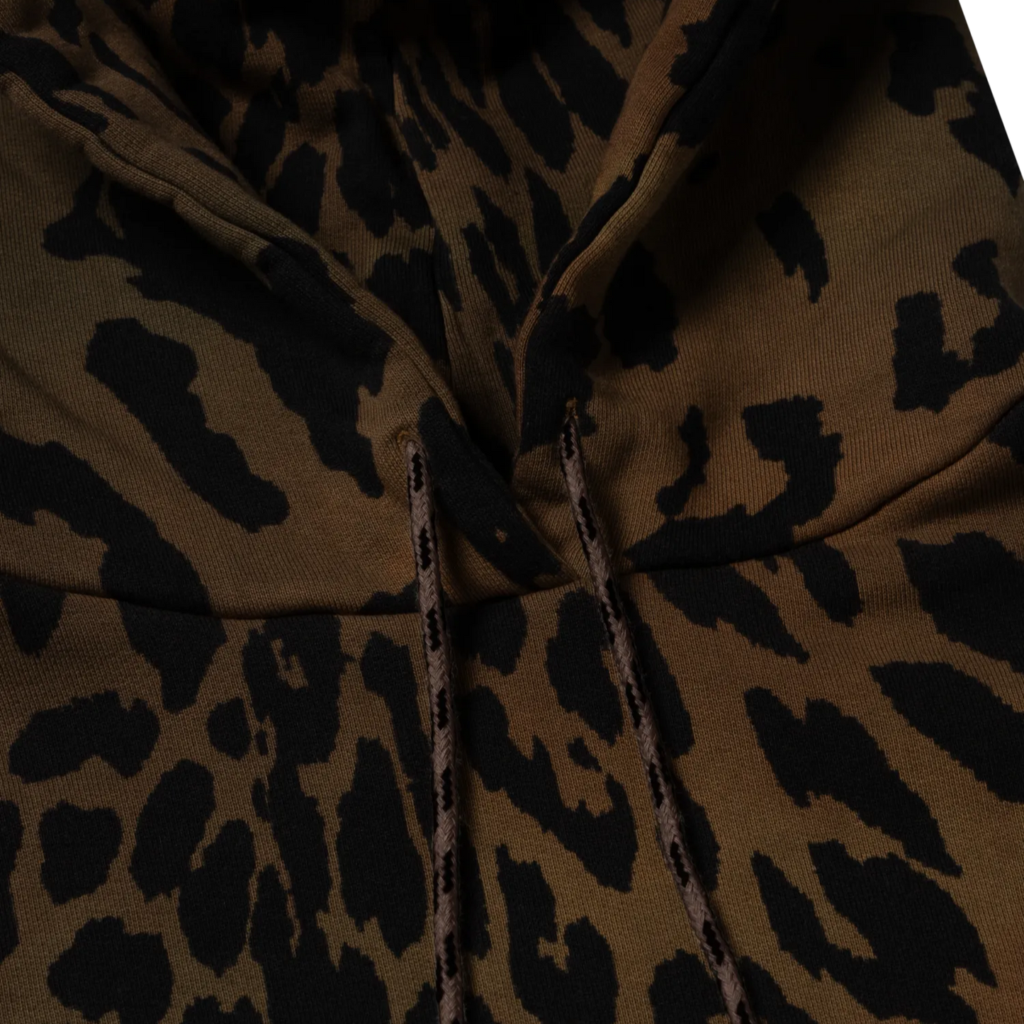 Leopard Tie Dye Hoodie Multi - ARIES ネック部分のディテール