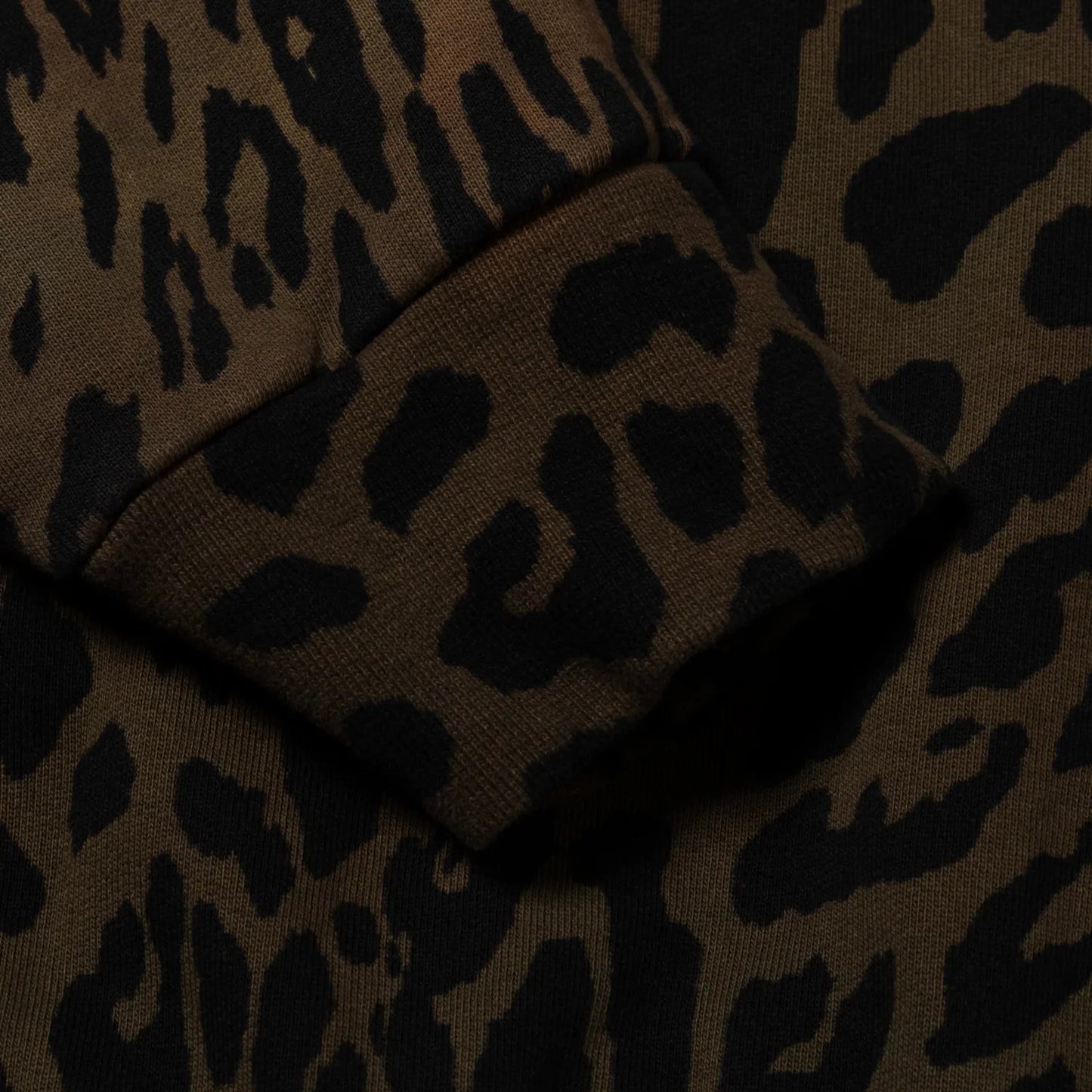 Leopard Tie Dye Hoodie Multi - ARIES 袖口部分のディテール