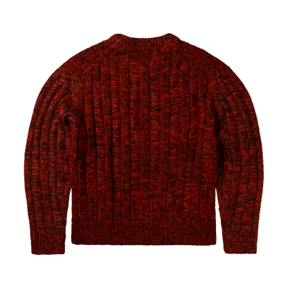 Laddered Mohair Sweater Red - ARIES 背面